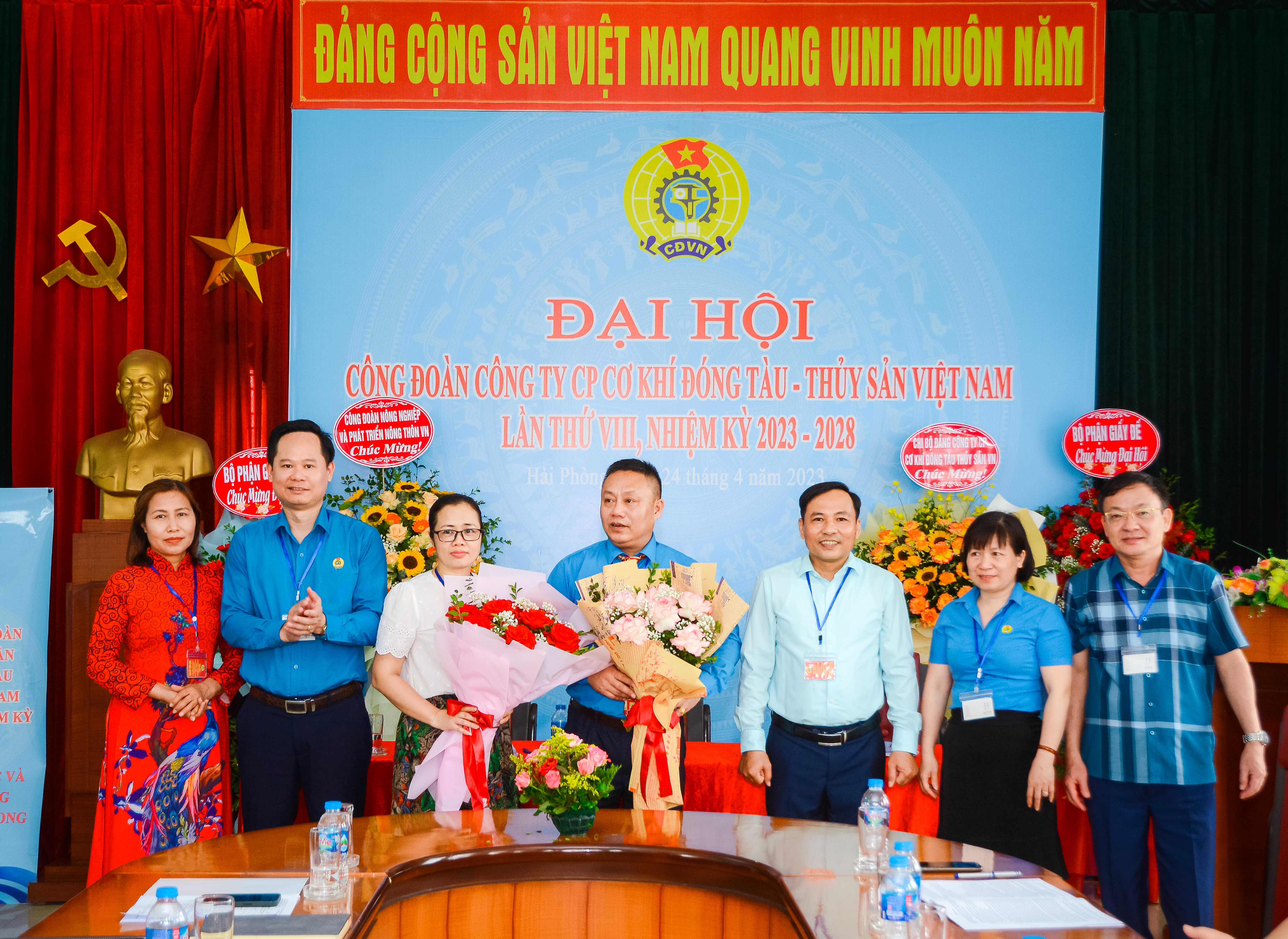 Đại hội Công đoàn cơ sở Công ty Cổ Phần Cơ khí Đóng tàu - Thủy sản Việt Nam lần thứ VIII, nhiệm kỳ 2023-2028 thành công tốt đẹp