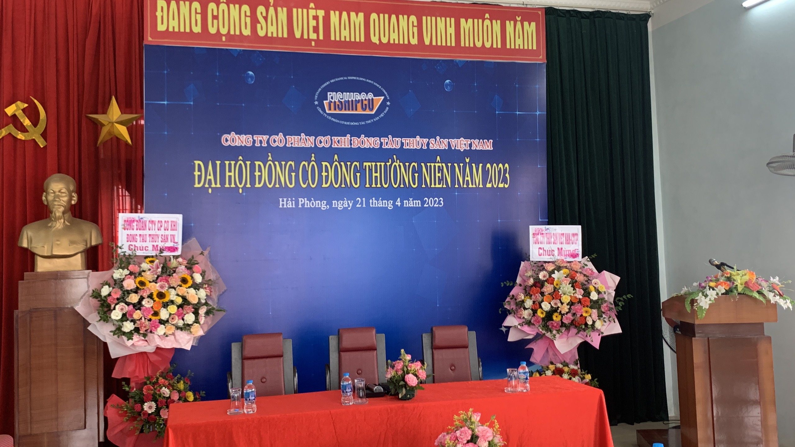  Công ty Cổ phần Cơ khí đóng tàu Thủy sản Việt Nam (mã CK FSO) tổ chức  Đại hội đồng cổ đông thường niên năm 2023  